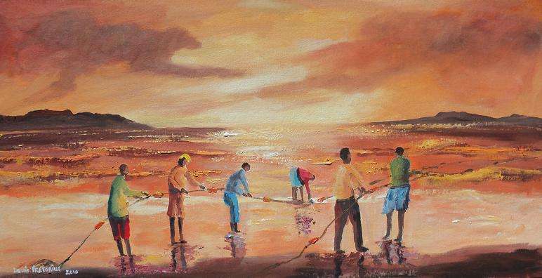 LOUIS PRETORIUS  >> NETFISHING(77cmx40cm)