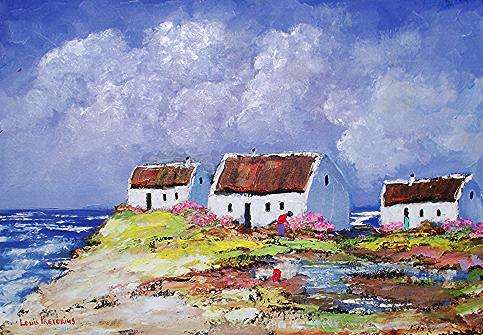 Tending the flowers (600mm x 400mm)