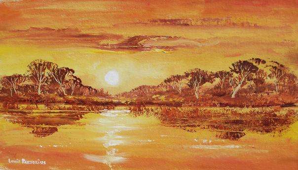 SETTING SUN (500mm x 300mm)