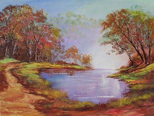 Naby die waterval (800mm x 580mm)