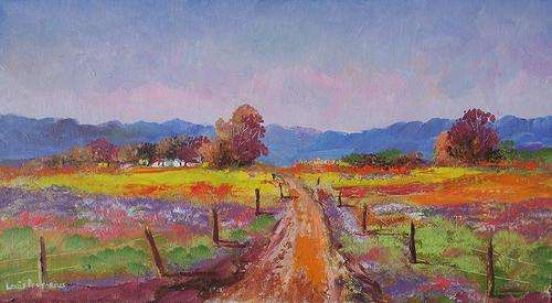 Landscape (an original oil painting 680mm 360mm)