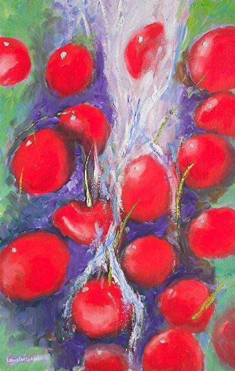 WASHING CHERRIES  (640mm x 420mm)