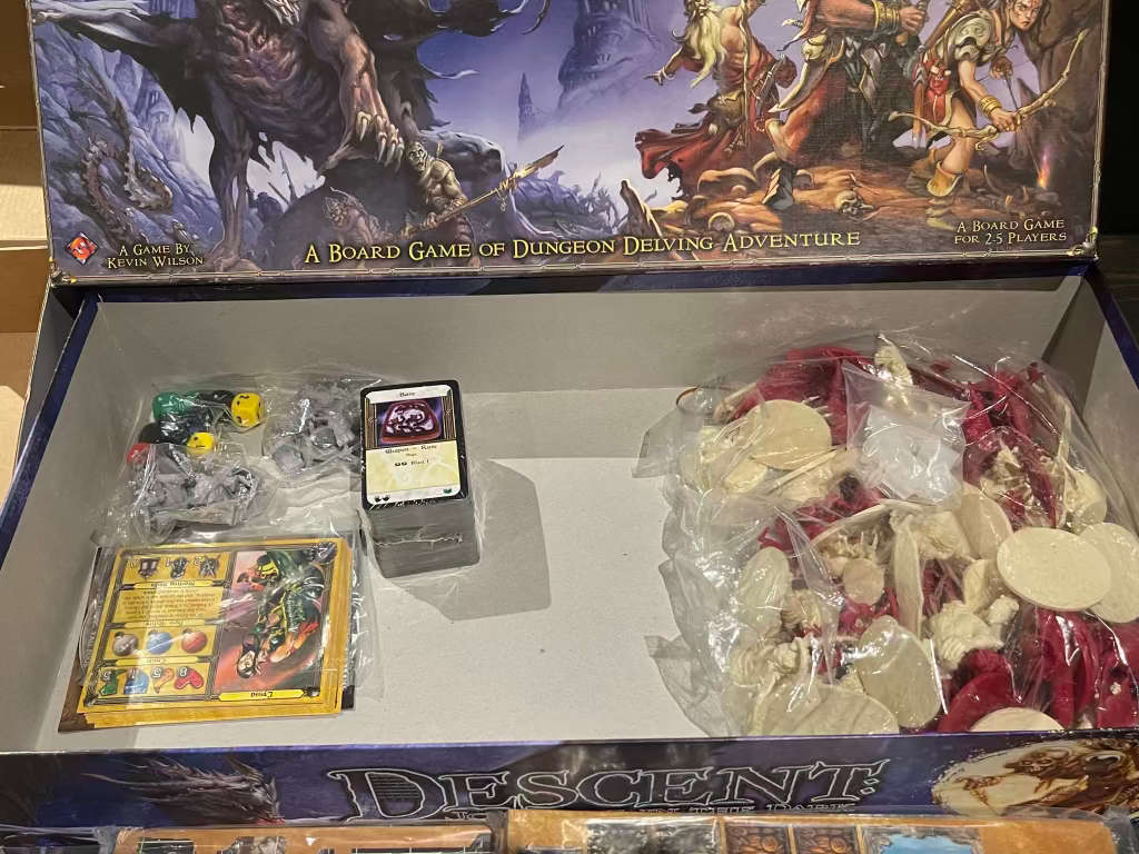 Descent: Journeys in the Dark (2005) Collector Rare Board Game (Contents Sealed and Unpunched)