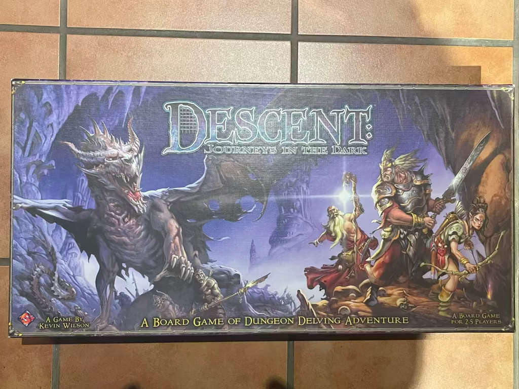 Descent: Journeys in the Dark (2005) Collector Rare Board Game (Contents Sealed and Unpunched)