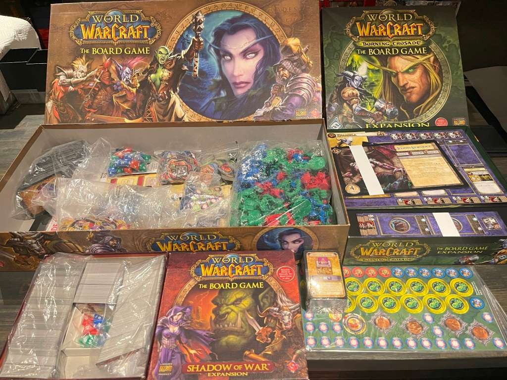 World of Warcraft The Board game + Burning Crusade + Shadows Of War ULTRA RARE COLLECTORS