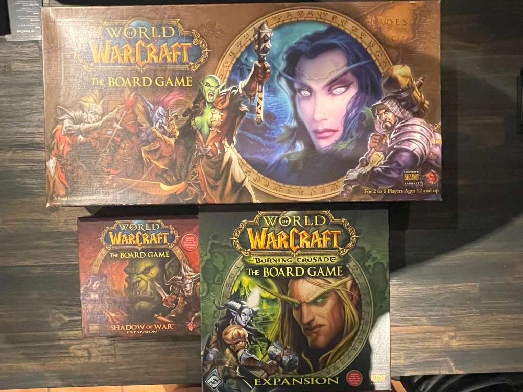 World of Warcraft The Board game + Burning Crusade + Shadows Of War ULTRA RARE COLLECTORS