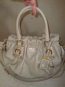 100% AUTHENTIC PRADA NEWEST LATEST LEATHER LOGO BAG WOW
