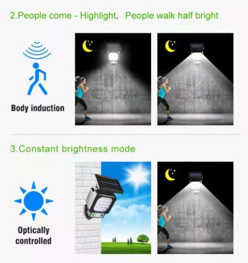Solar Light Outdoor LED Human Body Induction Light Household Garden Light