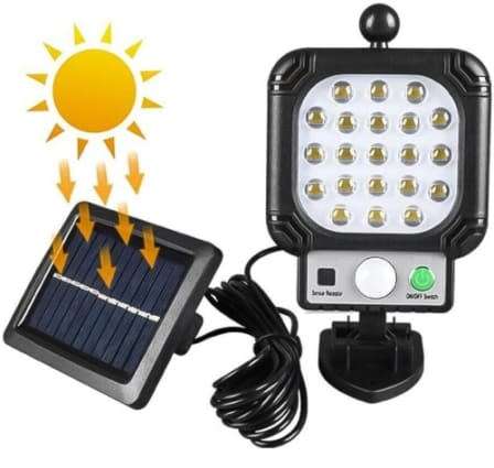 Super Bright Solar Split LED Wall Light, Build in Battery, 3 Selection Modes, No Electricity needed