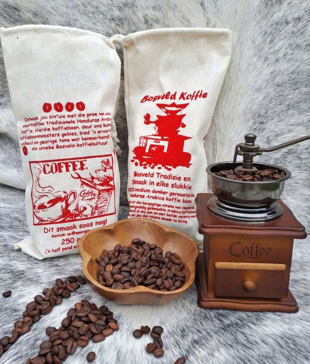Bosveld Koffie - 100% suiwer Honduras Arabica koffie bone