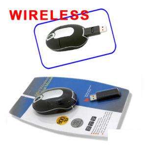 WIRELESS MINI USB Optical Scroll Wheel Mini MOUSE for Laptop and Computer