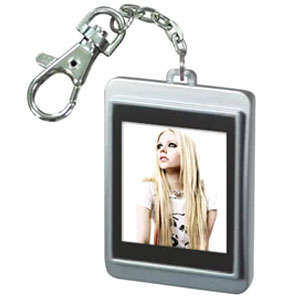 "EXCELLENT GIFT" SILVER 1.5 inch Mini Digital Photo Frame With Hand Strap