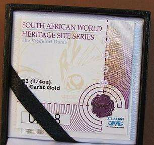 2008 World Heritage Site - Vredefort Dome 1/4 Oz Proof(R2)