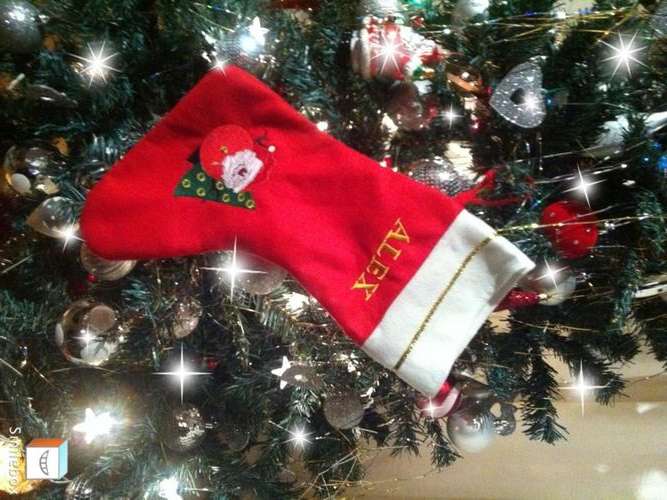 Personalised Embroidered Christmas Stocking - Free Shipping in SA