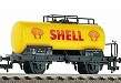 HO Scale Train - Shell Tank Wagon