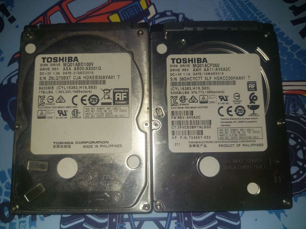 2 X Toshiba Laptop HDD (One Bid For Both)
