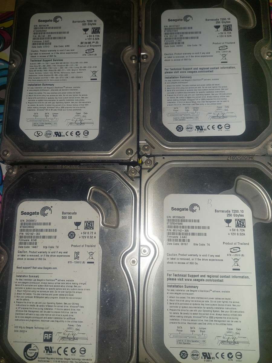 4 x Seagate Desktop HDD`s (One Bid For All)