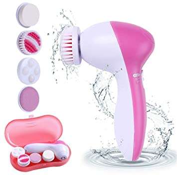 5 in 1 Electric Face Cleansing Brush Tools Spot Cleaner Facial Clean Instrument