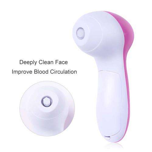 5 in 1 Electric Face Cleansing Brush Tools Spot Cleaner Facial Clean Instrument