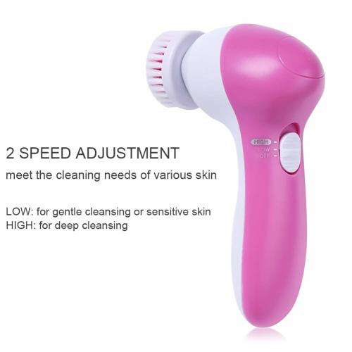 5 in 1 Electric Face Cleansing Brush Tools Spot Cleaner Facial Clean Instrument