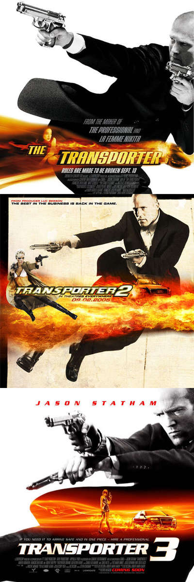 TRANSPORTER TRILOGY 1 - 3 DVD SET