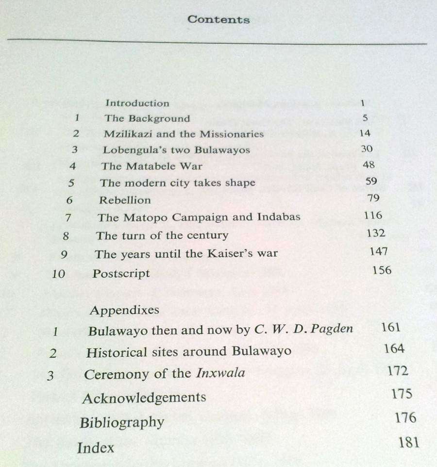 BULAWAYO - Historic Battlegrounds of Rhodesia by Oliver Ransford (1968)