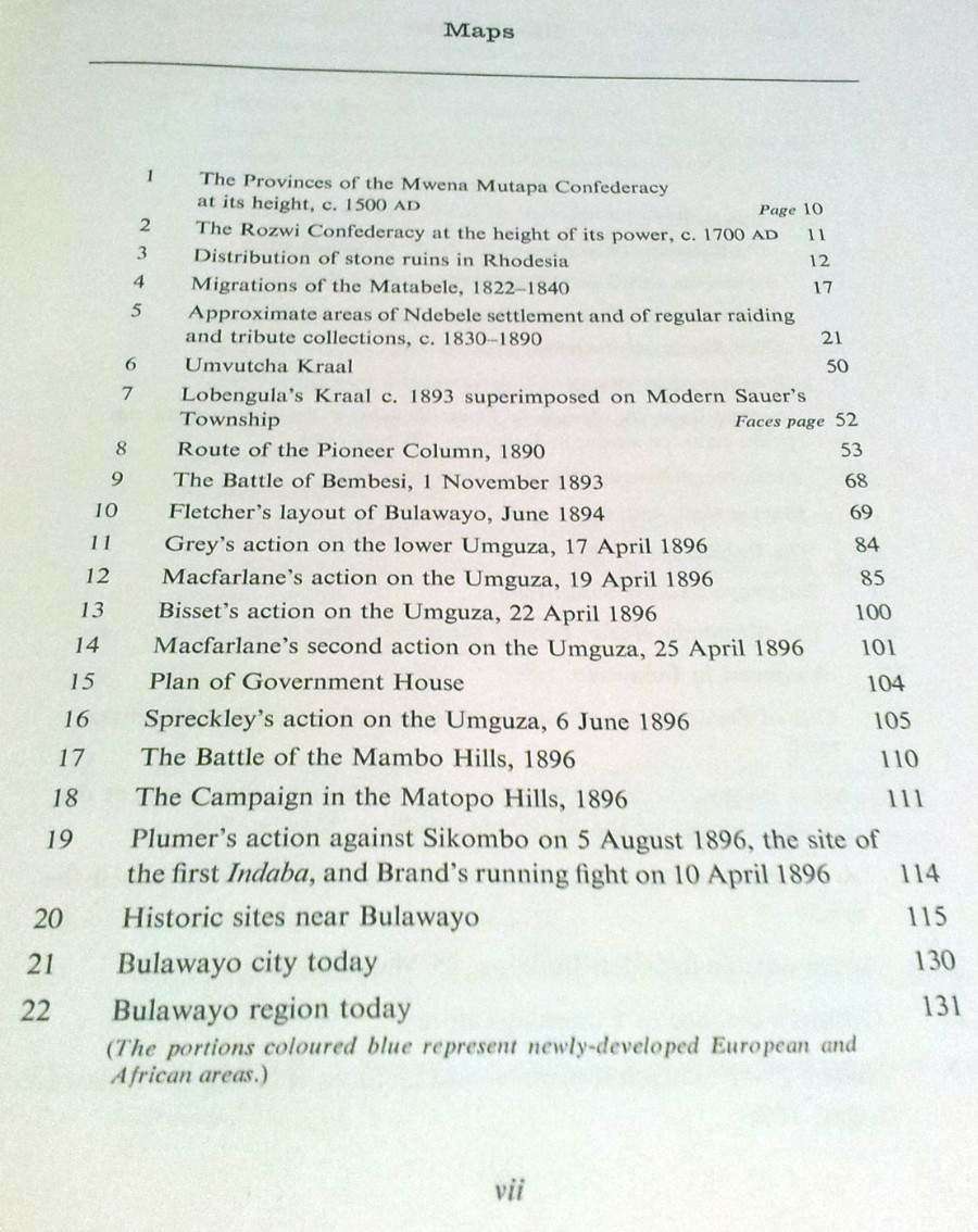 BULAWAYO - Historic Battlegrounds of Rhodesia by Oliver Ransford (1968)