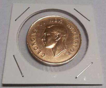 Union of South Africa One Penny Coins 1943-58 : [#034-037-041-081-051-079]