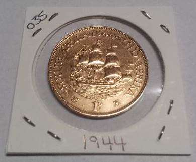 Union of South Africa One Penny Coin 1944-54 : [#035-036-038-066-067-068]