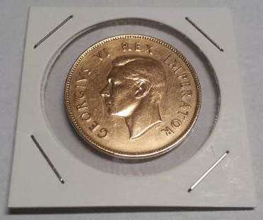 Union of South Africa One Penny Coins 1943-58 : [#034-037-041-081-051-079]