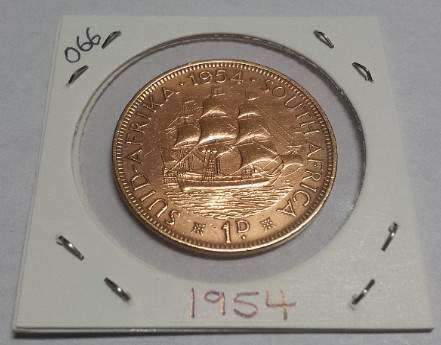 Union of South Africa One Penny Coin 1944-54 : [#035-036-038-066-067-068]