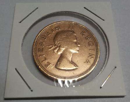 Union of South Africa One Penny Coins 1943-58 : [#034-037-041-081-051-079]