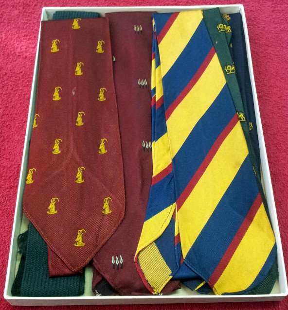 Rhodesia Army + BSAP Ties : (x9 Ties) Good Condition