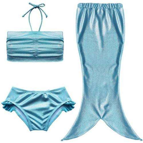 Mermaid 3-piece swimming costume size 8 - 9  years