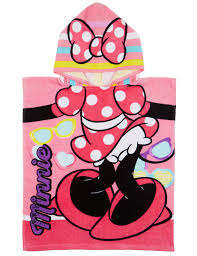Minnie mouse hooded towel