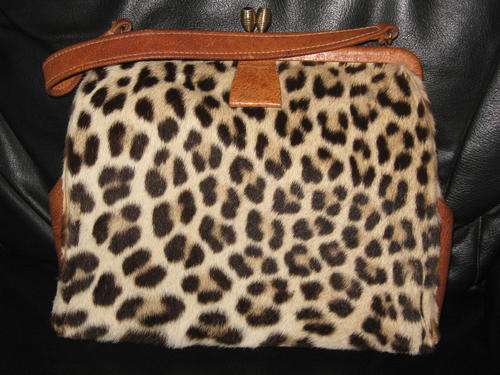 Vintage Leopard Skin Handbag - Postage R30.00