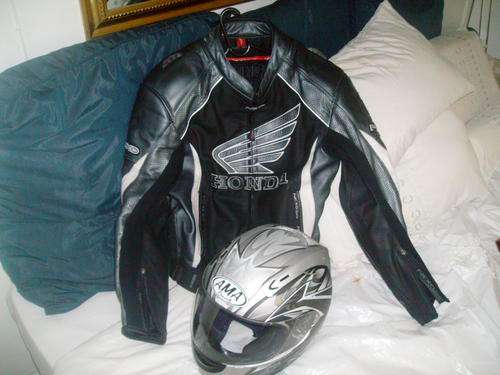 Honda Nexo Biker Jacket and AMA Helmet