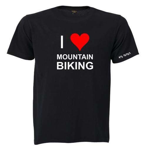 Mountain Bike - MTB -T-shirt Series - I Love MTB