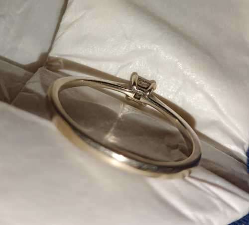 9ct White Gold Solitaire 0.20ct Diamond Ring