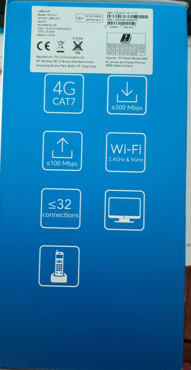 ALCATEL HH72 LinkHub LTE WiFi Router