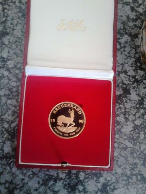 1998 PROOF KRUGER RAND ---gem quality..ONLY 2000 MINTED..