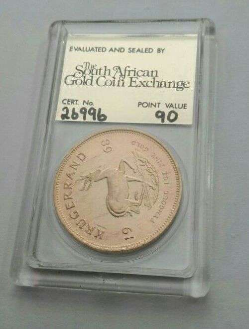1968 PROOF single frosted 1 ounce gold Kruger rand