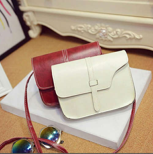 Faux Leather Satchel Cross body Tote Handbag