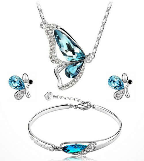 Butterfly Jewelry Sets  -  Blue