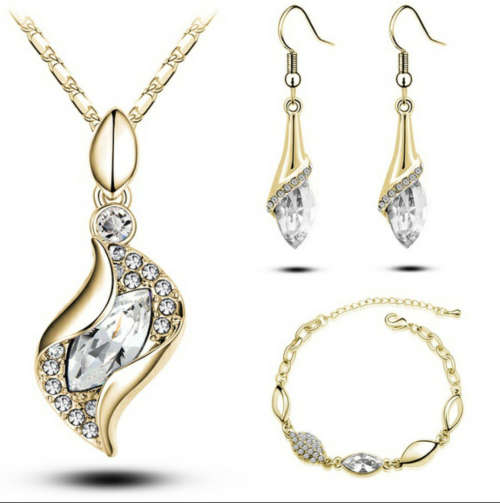 Austrian Crystal Drop Jewelry Set