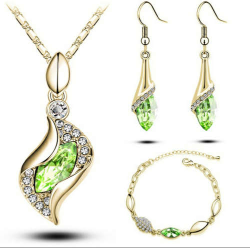 Austrian Crystal Drop Jewelry Set