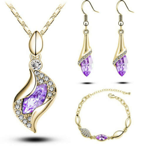 Austrian Crystal Drop Jewelry Set