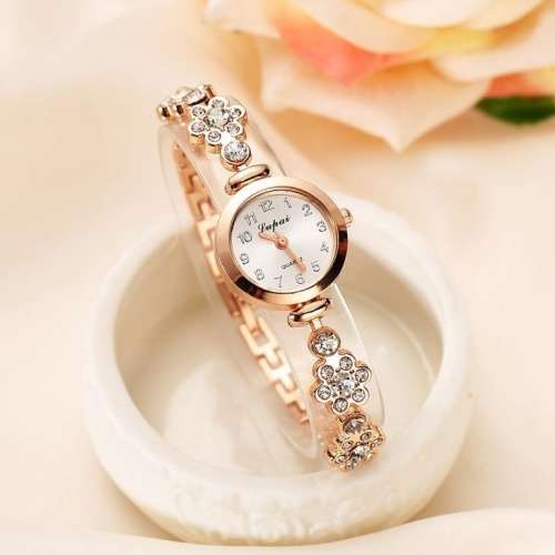 Flower bracelet watch