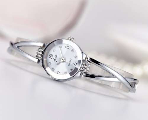 New Silver & White Watch