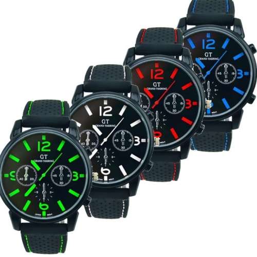 Men Fashion Silicone Band Sport Watch